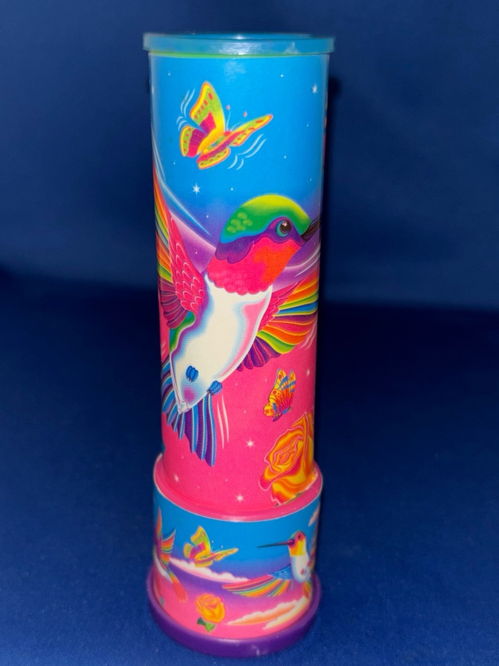Vintage Lisa Frank 6" Kaleidoscope - Hummingbird Butterflies Roses Y2K